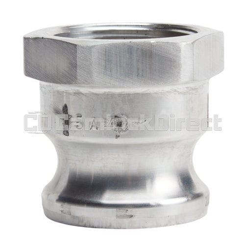 Aluminum 1 1/2" Male Camlock x 1 1/2" Female NPT