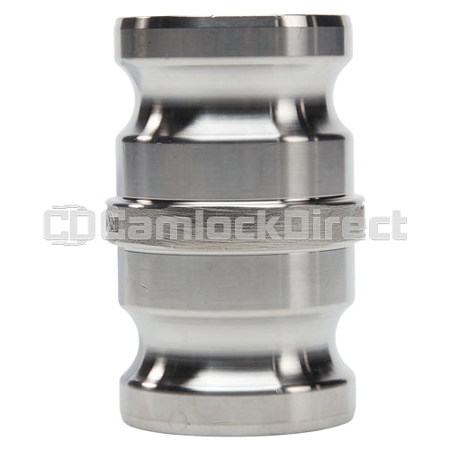 Stainless Steel 1 1/2" Male Camlock x 1 1/2" Male Camlock