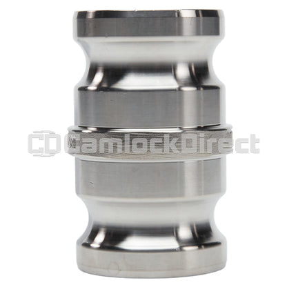 Stainless Steel 1 1/2" Male Camlock x 1 1/2" Male Camlock