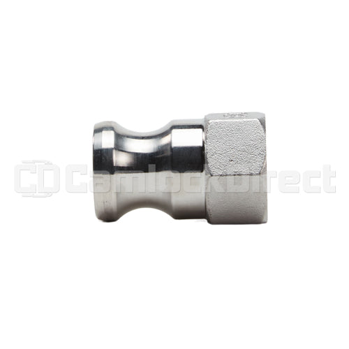 Stainless Steel 1/2" Male Camlock x 1/2" Female NPT