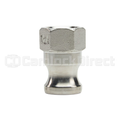 Stainless Steel 1/2" Male Camlock x 1/2" Female NPT