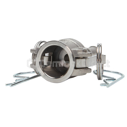 Stainless Steel 1/2" Female Camlock to Hose Shank