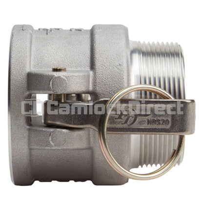 Aluminum 2" Female Camlock x 2" Male NPT