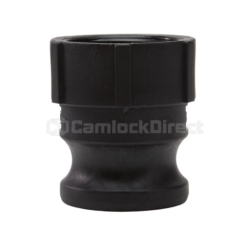 Plastic 1 1/2" Male Camlock x 1 1/2" Female NPT