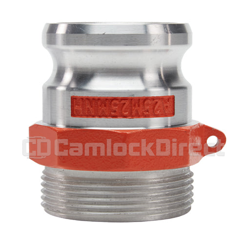 Aluminum 2 1/2" Male Camlock x 2 1/2" Male NH Fire Hose