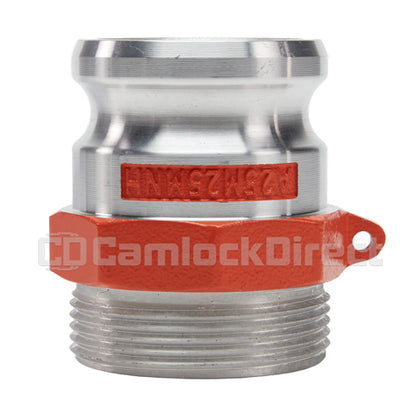 Aluminum 2 1/2" Male Camlock x 2 1/2" Male NH Fire Hose