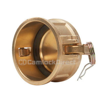 Brass 3" Female Camlock Dust Cap (USA)