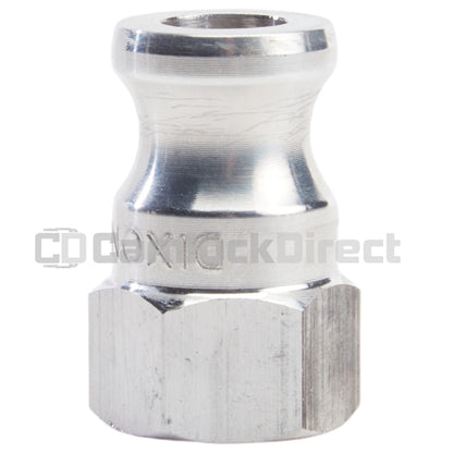 Aluminum 1/2" Male Camlock x 1/2" Female NPT (USA)