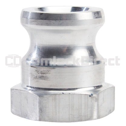 Aluminum 1 1/4" Male Camlock x 1 1/4" Female NPT (USA)