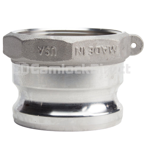 Aluminum 3" Male Camlock x 3" Female NPT (USA)