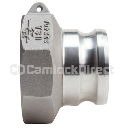 Aluminum 3" Male Camlock x 4" Female NPT (USA)