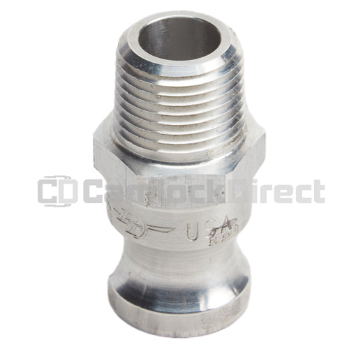 Aluminum 1/2" Male Camlock x 1/2" Male NPT (USA)