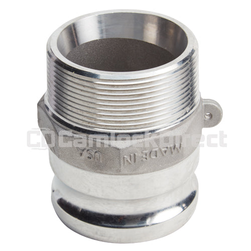 Aluminum 3" Male Camlock x 3" Male NPT (USA)