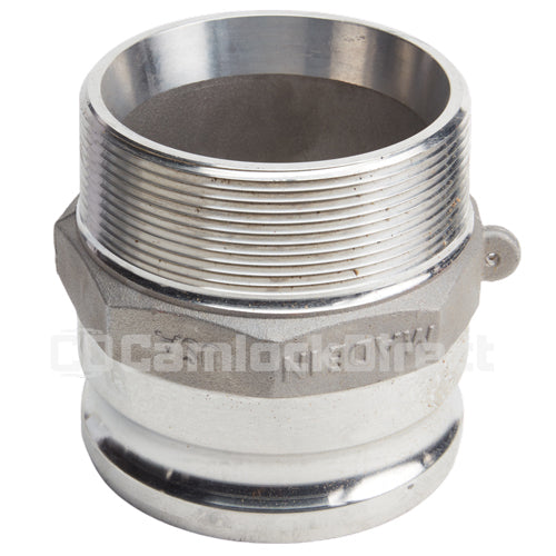 Aluminum 4" Male Camlock x 4" Male NPT (USA)