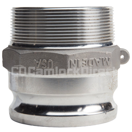 Aluminum 4" Male Camlock x 4" Male NPT (USA)