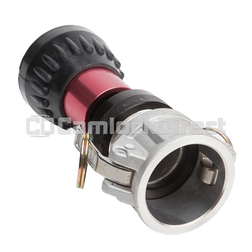 Aluminum 1 1/2" Camlock With Red Heavy-Duty Nozzle