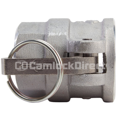 Aluminum 1 1/4" Female Camlock x 1 1/4" Female NPT (USA)