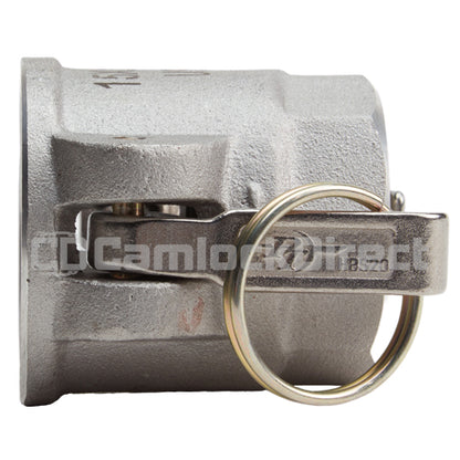 Aluminum 1 1/2" Female Camlock x 1" Female NPT (USA)