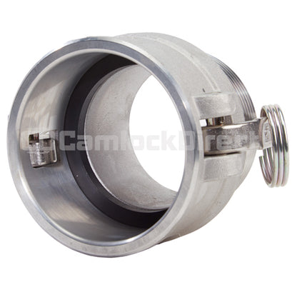 Aluminum 6" Female Camlock x 6" Male NPT (USA)