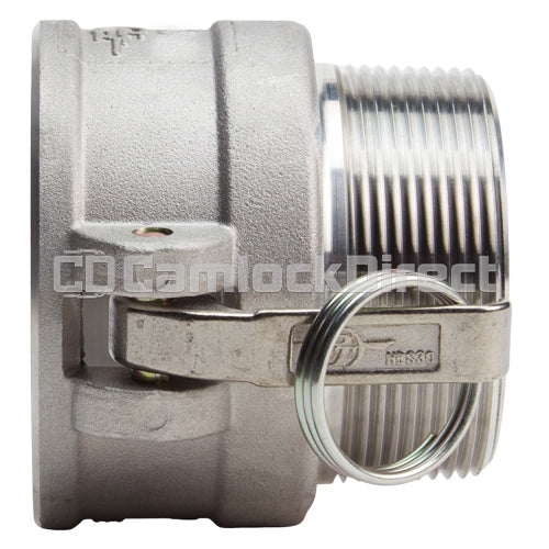 Aluminum 6" Female Camlock x 6" Male NPT (USA)