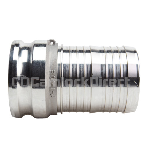 Aluminum 4" Male Camlock to Hose Shank (USA)