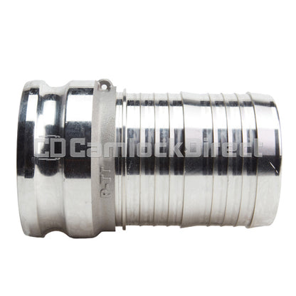 Aluminum 6" Male Camlock to Hose Shank (USA)