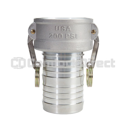 Aluminum 3" Female Camlock to Hose Shank (USA)