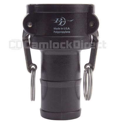 Plastic 2" Female Camlock to Hose Shank (USA)