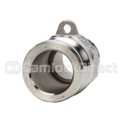 Stainless Steel 3/4" Camlock Male x 3/4" NPT Male (USA)