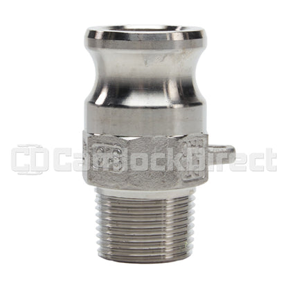 Stainless Steel 3/4" Camlock Male x 3/4" NPT Male (USA)