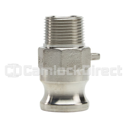 Stainless Steel 3/4" Camlock Male x 3/4" NPT Male (USA)