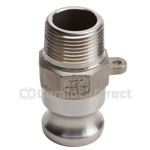 Stainless Steel 1" Male Camlock x 1" NPT Male (USA)