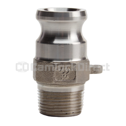 Stainless Steel 1" Male Camlock x 1" NPT Male (USA)