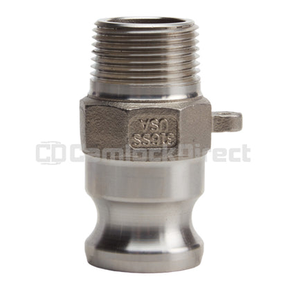 Stainless Steel 1" Male Camlock x 1" NPT Male (USA)