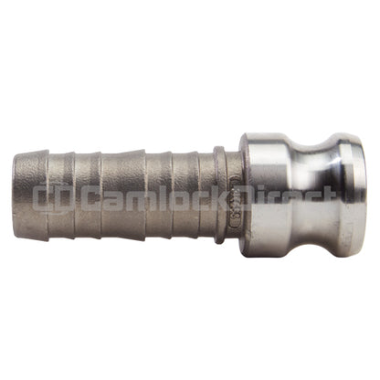 Stainless Steel 1" Male Camlock to Hose Shank (USA)