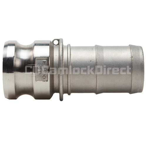 Stainless Steel 2" Male Camlock to Hose Shank (USA)