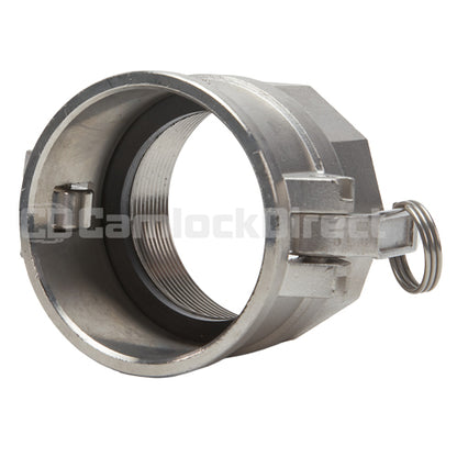 Stainless Steel 3" Female Camlock x 3" Female NPT (USA)