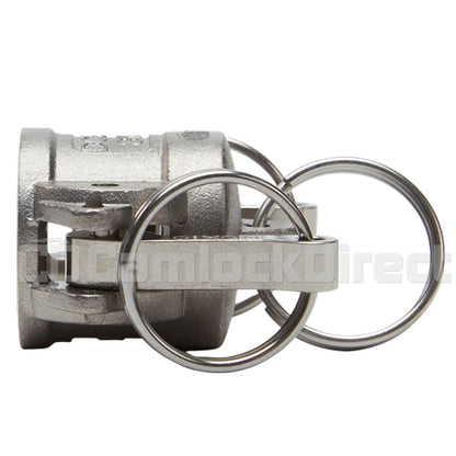 Stainless Steel 1/2" Camlock Female Dust Cap (USA)