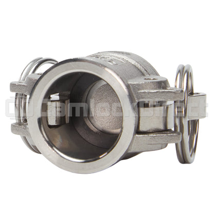 Stainless Steel 1/2" Camlock Female Dust Cap (USA)