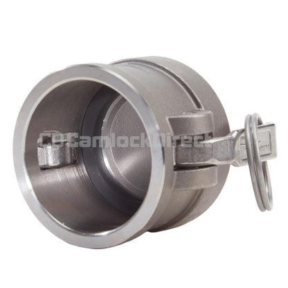 Stainless Steel 1 1/2" Camlock Female Dust Cap (USA)