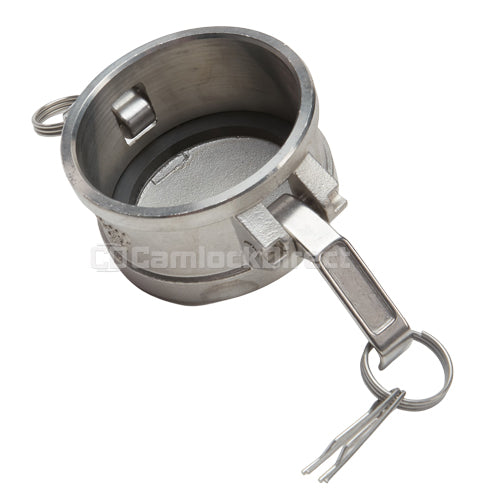 Stainless Steel 3" Camlock Female Dust Cap (USA)