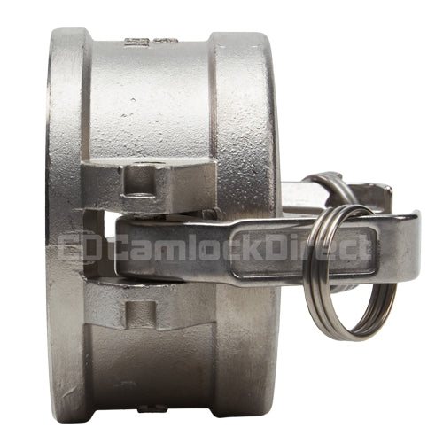 Stainless Steel 3" Camlock Female Dust Cap (USA)