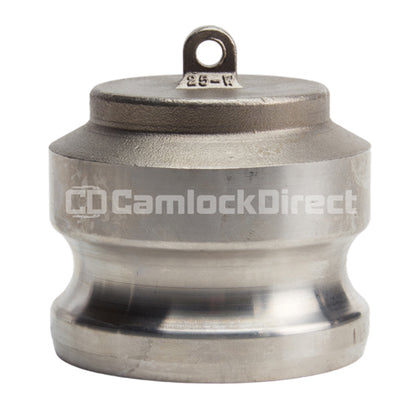 Stainless Steel 2 1/2" Camlock Male Dust Plug (USA)