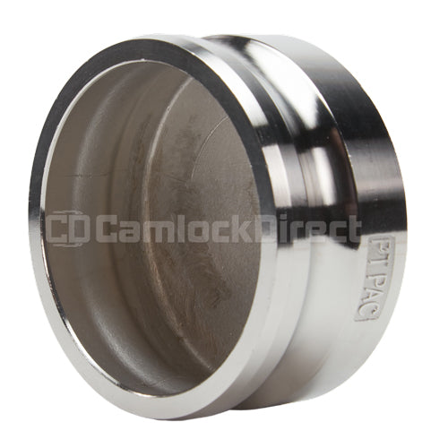 Stainless Steel 4" Camlock Male Dust Plug (USA)