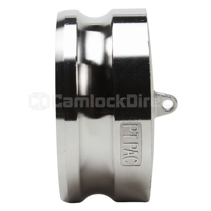 Stainless Steel 4" Camlock Male Dust Plug (USA)