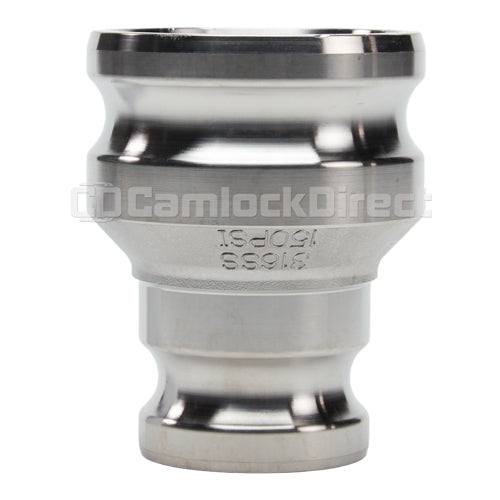 Stainless Steel 2" Male Camlock x 3" Male Camlock (USA)