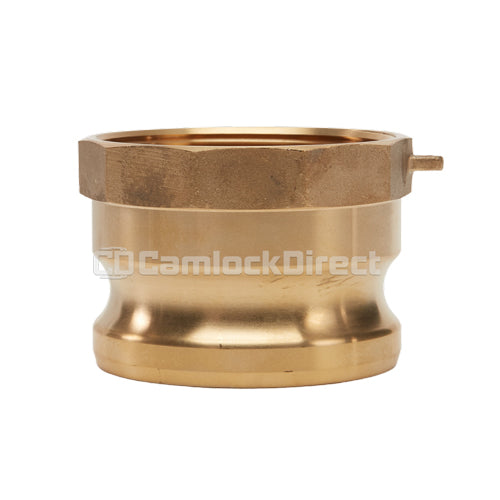 Brass 4" Male Camlock x 4" Female NPT (USA)