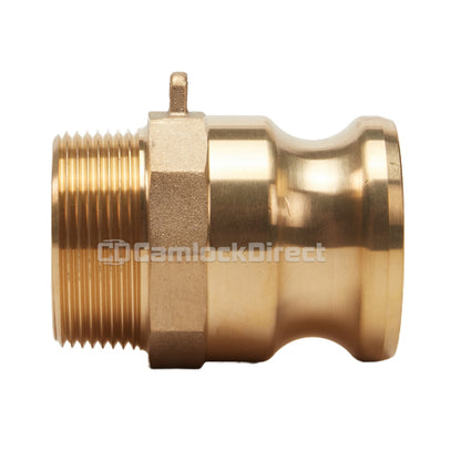 Brass 1 1/2" Male Camlock x 1 1/2" Male NPT (USA)