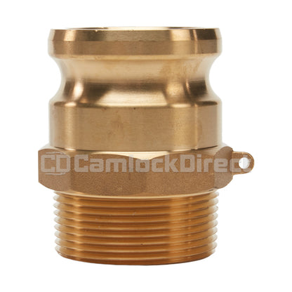 Brass 2 1/2" Male Camlock x 2 1/2" Male NPT (USA)