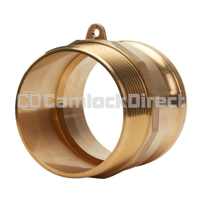 Brass 4" Male Camlock x 4" Male NPT (USA)